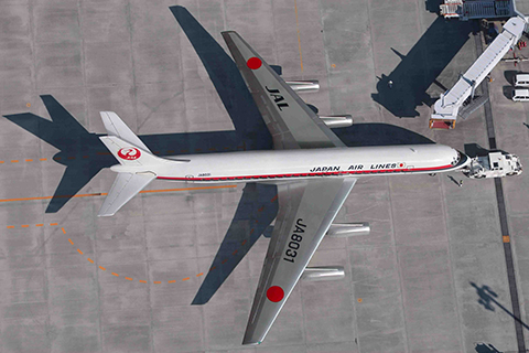 松山空港DC-8